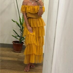 DIXIE Off Shoulder Dress Size S